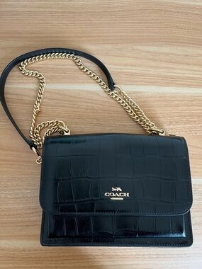 Coach Klare Embossed Croc Leather Crossbody Bag